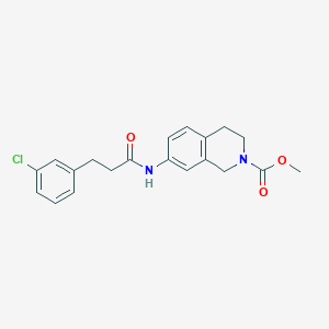 methyl 7-(3-(3-chlorophenyl)propanamido)-3,4-dihydroisoquinoline-2(1H)-carboxylate