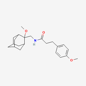 molecular formula C22H31NO3 B2504901 N-[(2-methoxyadamantan-2-yl)methyl]-3-(4-methoxyphenyl)propanamide CAS No. 1797695-23-8