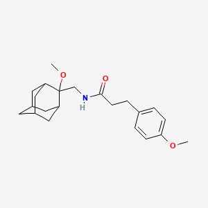 N-(((1R,3S,5r,7r)-2-methoxyadamantan-2-yl)methyl)-3-(4-methoxyphenyl)propanamide