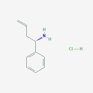 molecular formula C10H14ClN B2504902 (S)-1-Phenylbut-3-EN-1-amine hcl CAS No. 130887-64-8