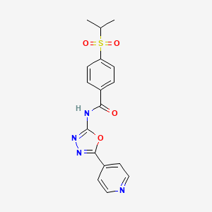 4-(isopropylsulfonyl)-N-(5-(pyridin-4-yl)-1,3,4-oxadiazol-2-yl)benzamide