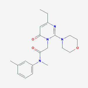 2-(4-ethyl-2-morpholin-4-yl-6-oxopyrimidin-1(6H)-yl)-N-methyl-N-(3-methylphenyl)acetamide