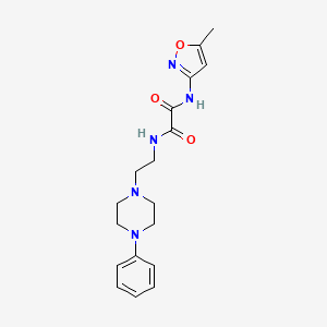 N1-(5-methylisoxazol-3-yl)-N2-(2-(4-phenylpiperazin-1-yl)ethyl)oxalamide