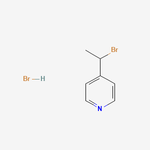 B2504920 4-(1-Bromoethyl)pyridine hydrobromide CAS No. 89694-53-1