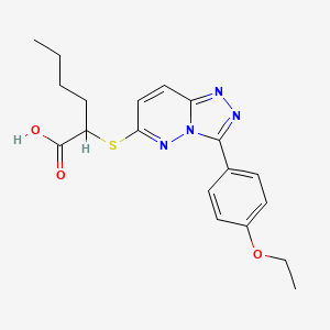 2-((3-(4-Ethoxyphenyl)-[1,2,4]triazolo[4,3-b]pyridazin-6-yl)thio)hexanoic acid