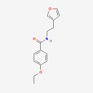 molecular formula C15H17NO3 B2504923 4-ETHOXY-N-[2-(FURAN-3-YL)ETHYL]BENZAMIDE CAS No. 1428379-88-7
