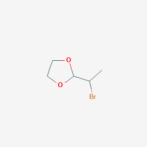 molecular formula C5H9BrO2 B2504926 2-(1-Bromoethyl)-1,3-dioxolane CAS No. 5267-73-2
