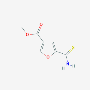 molecular formula C7H7NO3S B2504927 Methyl 5-carbamothioylfuran-3-carboxylate CAS No. 2089258-08-0