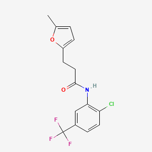 N-[2-chloro-5-(trifluoromethyl)phenyl]-3-(5-methylfuran-2-yl)propanamide