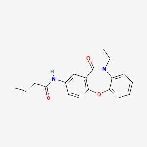 N-(10-ethyl-11-oxo-10,11-dihydrodibenzo[b,f][1,4]oxazepin-2-yl)butanamide