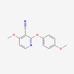 4-Methoxy-2-(4-methoxyphenoxy)pyridine-3-carbonitrile