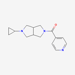 (5-cyclopropylhexahydropyrrolo[3,4-c]pyrrol-2(1H)-yl)(pyridin-4-yl)methanone