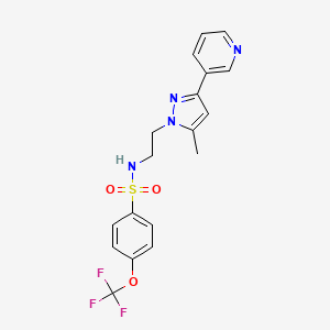 N-(2-(5-methyl-3-(pyridin-3-yl)-1H-pyrazol-1-yl)ethyl)-4-(trifluoromethoxy)benzenesulfonamide