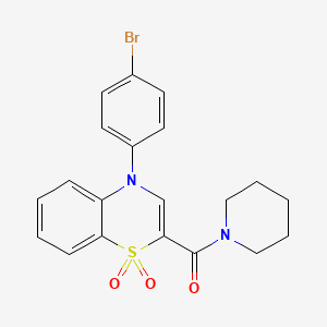 N-(3-chlorophenyl)-5-[(4-methylphenyl)sulfonyl]thiophene-2-carboxamide