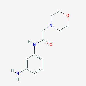 molecular formula C12H17N3O2 B2504995 N-(3-Amino-phenyl)-2-morpholin-4-yl-acetamide CAS No. 462068-62-8