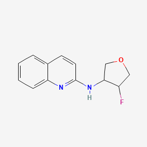 molecular formula C13H13FN2O B2505007 N-(4-fluorooxolan-3-yl)quinolin-2-amine CAS No. 2198440-12-7