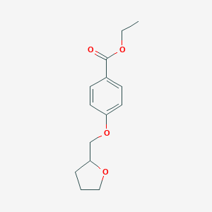 molecular formula C14H18O4 B250502 ethyl 4-(tetrahydro-2-furanylmethoxy)benzoate 