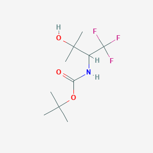 (2-Hydroxy-2-methyl-1-trifluoromethyl-propyl)-carbamic acid tert-butyl ester