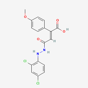 4-[2-(2,4-Dichlorophenyl)hydrazino]-2-(4-methoxyphenyl)-4-oxo-2-butenoic acid