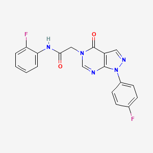N-(2-fluorophenyl)-2-(1-(4-fluorophenyl)-4-oxo-1H-pyrazolo[3,4-d]pyrimidin-5(4H)-yl)acetamide