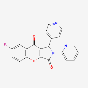 7-Fluoro-2-(pyridin-2-yl)-1-(pyridin-4-yl)-1,2-dihydrochromeno[2,3-c]pyrrole-3,9-dione