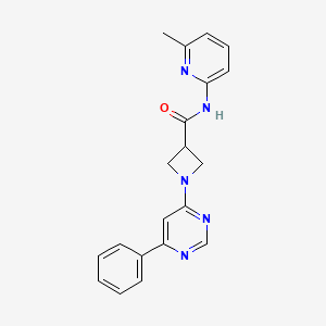 N-(6-methylpyridin-2-yl)-1-(6-phenylpyrimidin-4-yl)azetidine-3-carboxamide