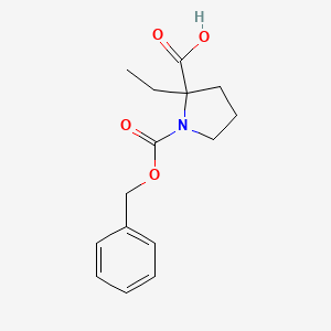 2-Ethyl-1-phenylmethoxycarbonylpyrrolidine-2-carboxylic acid