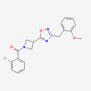 (2-Chlorophenyl)(3-(3-(2-methoxybenzyl)-1,2,4-oxadiazol-5-yl)azetidin-1-yl)methanone