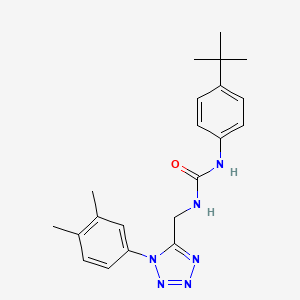 1-(4-(tert-butyl)phenyl)-3-((1-(3,4-dimethylphenyl)-1H-tetrazol-5-yl)methyl)urea