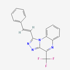 1-[(E)-2-phenylethenyl]-4-(trifluoromethyl)-[1,2,4]triazolo[4,3-a]quinoxaline