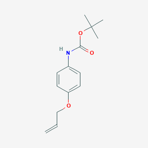 molecular formula C14H19NO3 B250508 TERT-BUTYL N-[4-(PROP-2-EN-1-YLOXY)PHENYL]CARBAMATE 