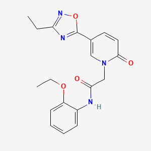 molecular formula C19H20N4O4 B2505104 N-(2-ethoxyphenyl)-2-[5-(3-ethyl-1,2,4-oxadiazol-5-yl)-2-oxo-1,2-dihydropyridin-1-yl]acetamide CAS No. 1251552-71-2