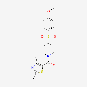 (2,4-Dimethylthiazol-5-yl)(4-((4-methoxyphenyl)sulfonyl)piperidin-1-yl)methanone