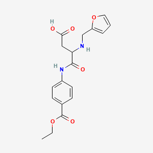 N-[4-(ethoxycarbonyl)phenyl]-N~2~-(furan-2-ylmethyl)-alpha-asparagine