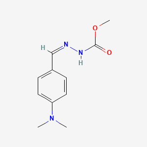 N'-[(1Z)-[4-(dimethylamino)phenyl]methylidene]methoxycarbohydrazide