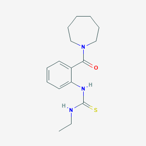 molecular formula C16H23N3OS B250514 N-[2-(1-azepanylcarbonyl)phenyl]-N'-ethylthiourea 