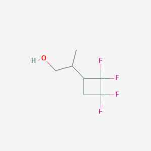 molecular formula C7H10F4O B2505146 2-(2,2,3,3-Tetrafluorocyclobutyl)propan-1-ol CAS No. 2248307-17-5