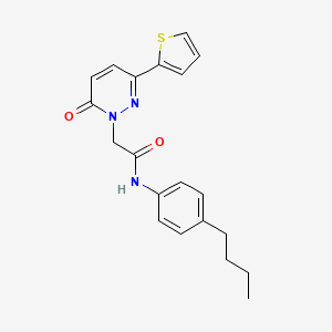molecular formula C20H21N3O2S B2505149 N-(4-butylphenyl)-2-(6-oxo-3-thiophen-2-ylpyridazin-1-yl)acetamide CAS No. 941972-16-3
