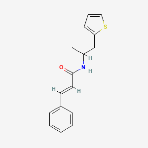 molecular formula C16H17NOS B2505156 N-(1-(thiophen-2-yl)propan-2-yl)cinnamamide CAS No. 1211969-22-0