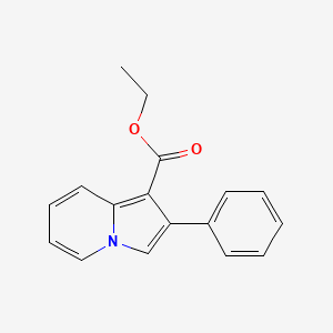 molecular formula C17H15NO2 B2505167 Ethyl 2-phenylindolizine-1-carboxylate CAS No. 39203-59-3