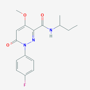 molecular formula C16H18FN3O3 B2505181 N-(butan-2-yl)-1-(4-fluorophenyl)-4-methoxy-6-oxo-1,6-dihydropyridazine-3-carboxamide CAS No. 921581-57-9