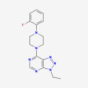 3-Ethyl-7-[4-(2-fluorophenyl)piperazin-1-yl]triazolo[4,5-d]pyrimidine