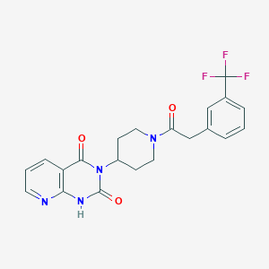 3-(1-(2-(3-(trifluoromethyl)phenyl)acetyl)piperidin-4-yl)pyrido[2,3-d]pyrimidine-2,4(1H,3H)-dione