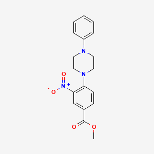 Methyl 3-nitro-4-(4-phenylpiperazin-1-yl)benzoate