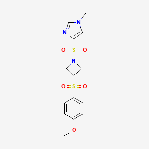 4-((3-((4-methoxyphenyl)sulfonyl)azetidin-1-yl)sulfonyl)-1-methyl-1H-imidazole