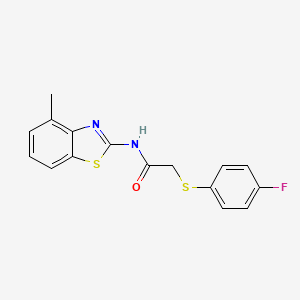 2-((4-fluorophenyl)thio)-N-(4-methylbenzo[d]thiazol-2-yl)acetamide