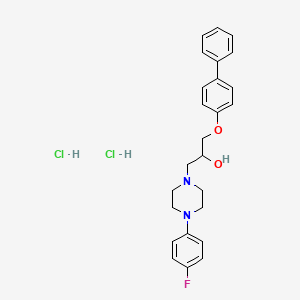 1-([1,1'-Biphenyl]-4-yloxy)-3-(4-(4-fluorophenyl)piperazin-1-yl)propan-2-ol dihydrochloride