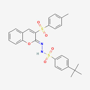 (Z)-4-(tert-butyl)-N'-(3-tosyl-2H-chromen-2-ylidene)benzenesulfonohydrazide