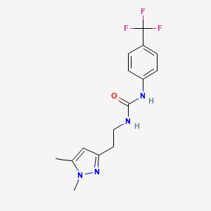1-(2-(1,5-dimethyl-1H-pyrazol-3-yl)ethyl)-3-(4-(trifluoromethyl)phenyl)urea