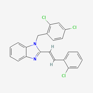 2-(2-chlorostyryl)-1-(2,4-dichlorobenzyl)-1H-1,3-benzimidazole